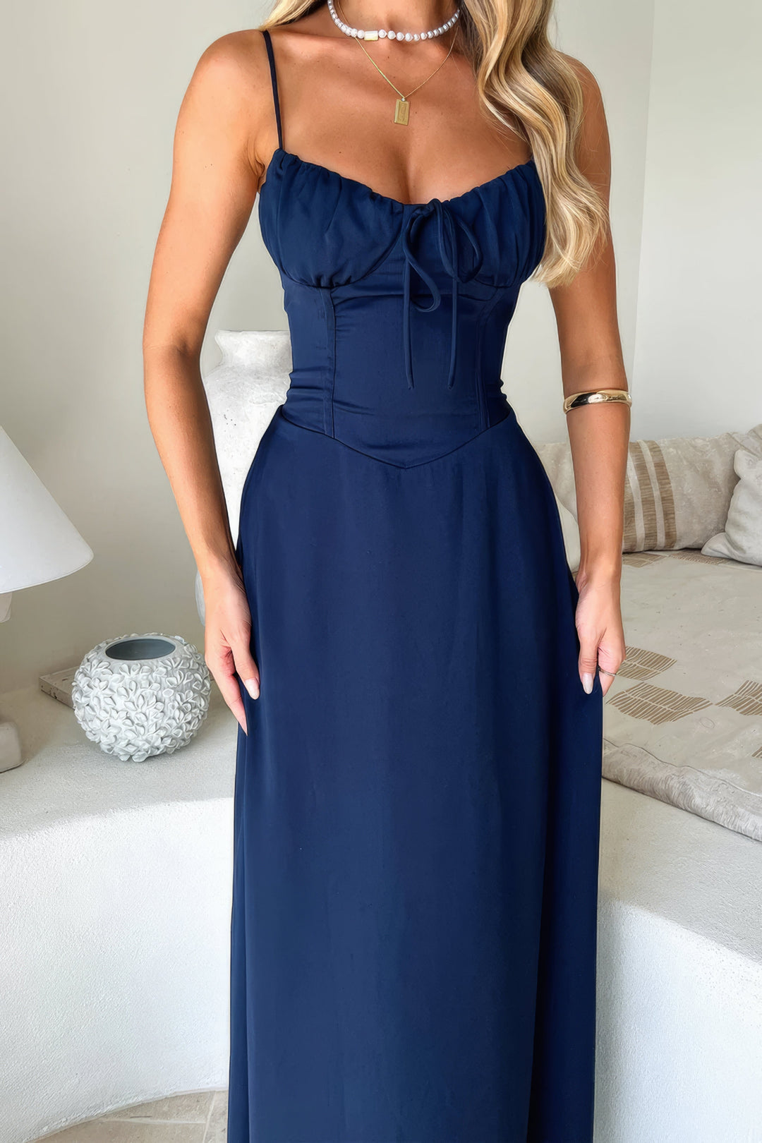 Camille | Women's Sleeveless A-Line Maxi Dress Alternative