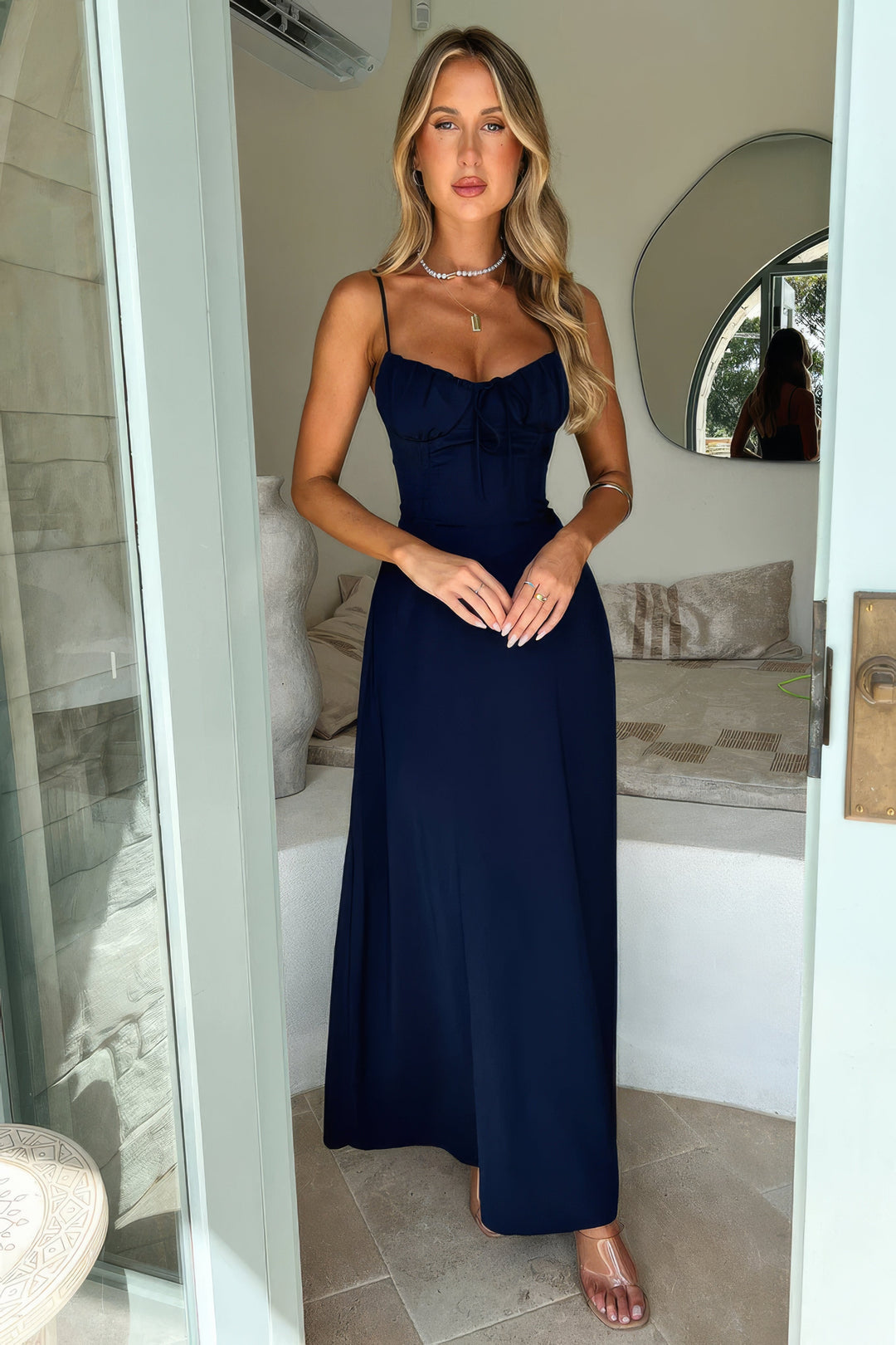 Camille | Women's Sleeveless A-Line Maxi Dress Alternative