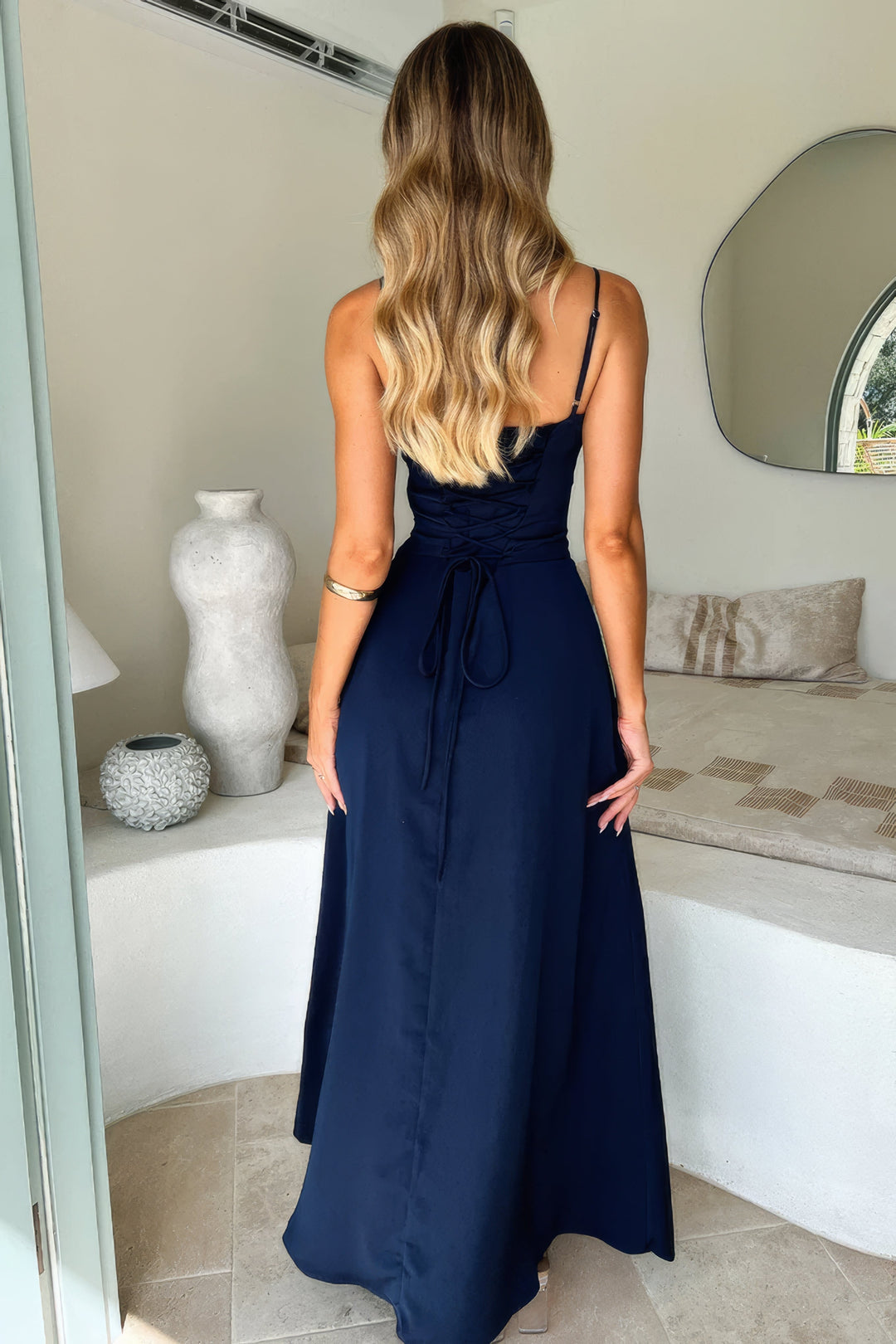 Camille | Women's Sleeveless A-Line Maxi Dress Alternative
