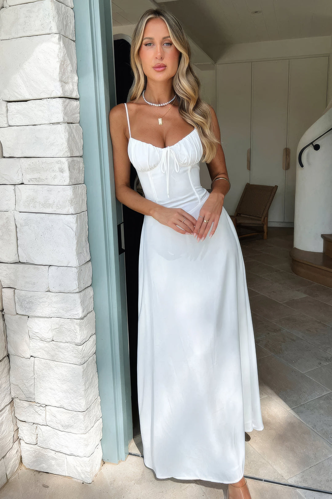 Camille | Women's Sleeveless A-Line Maxi Dress Alternative