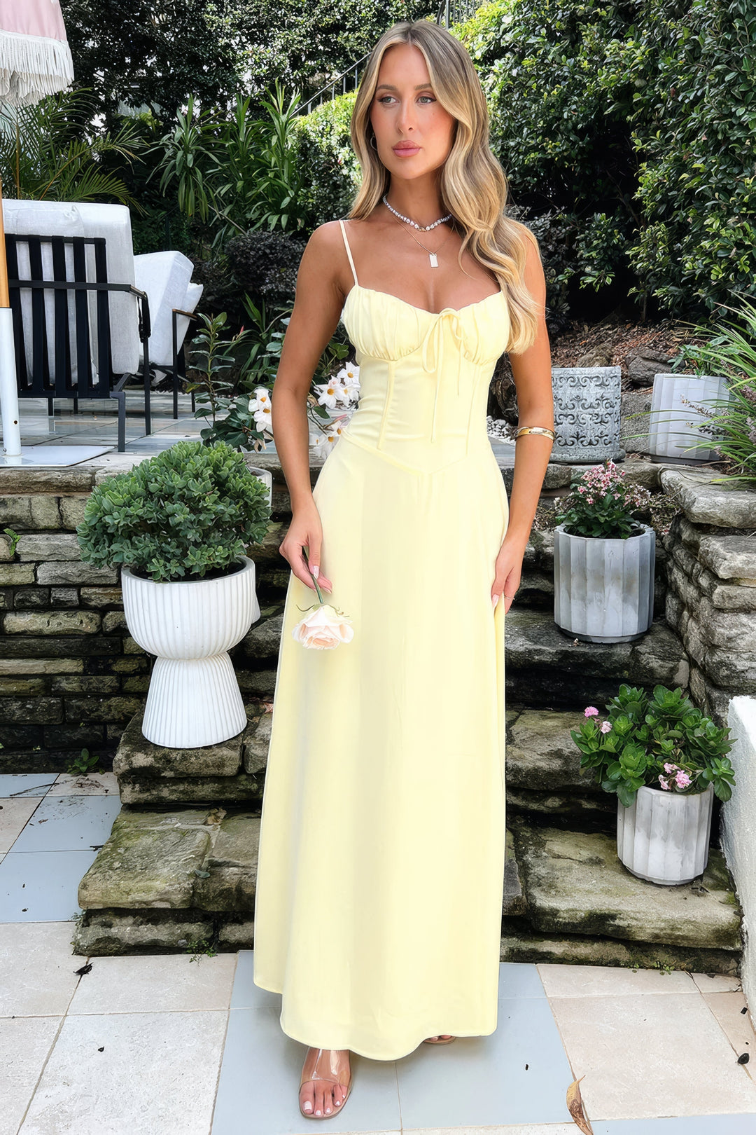 Camille | Women's Sleeveless A-Line Maxi Dress Alternative