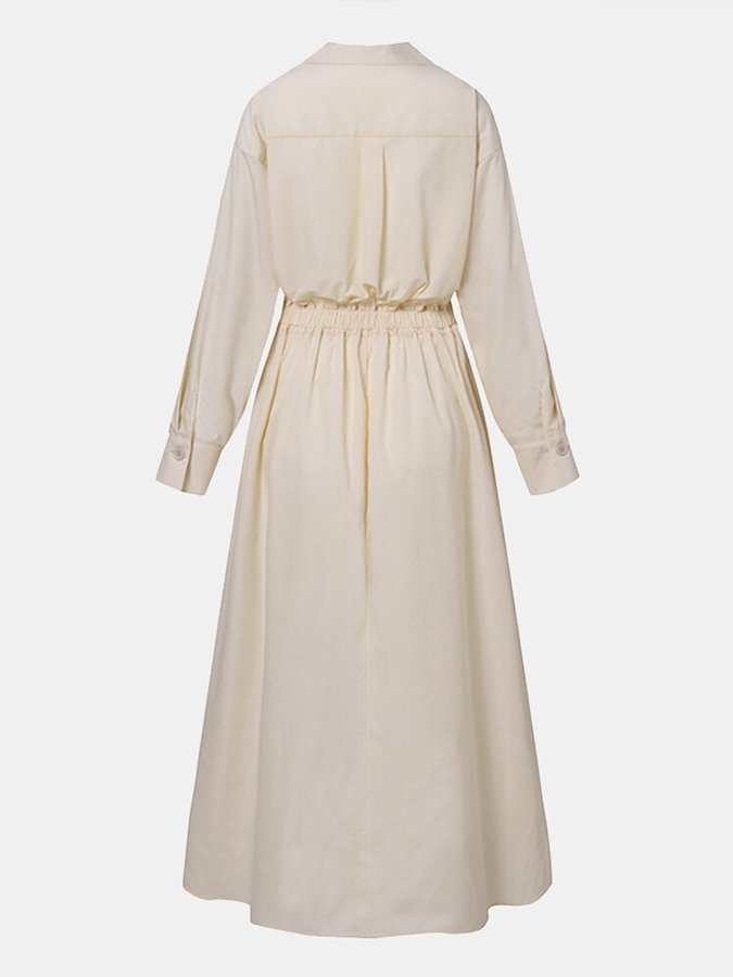 Cara | Women's V-Neck A-Line Midi Dress