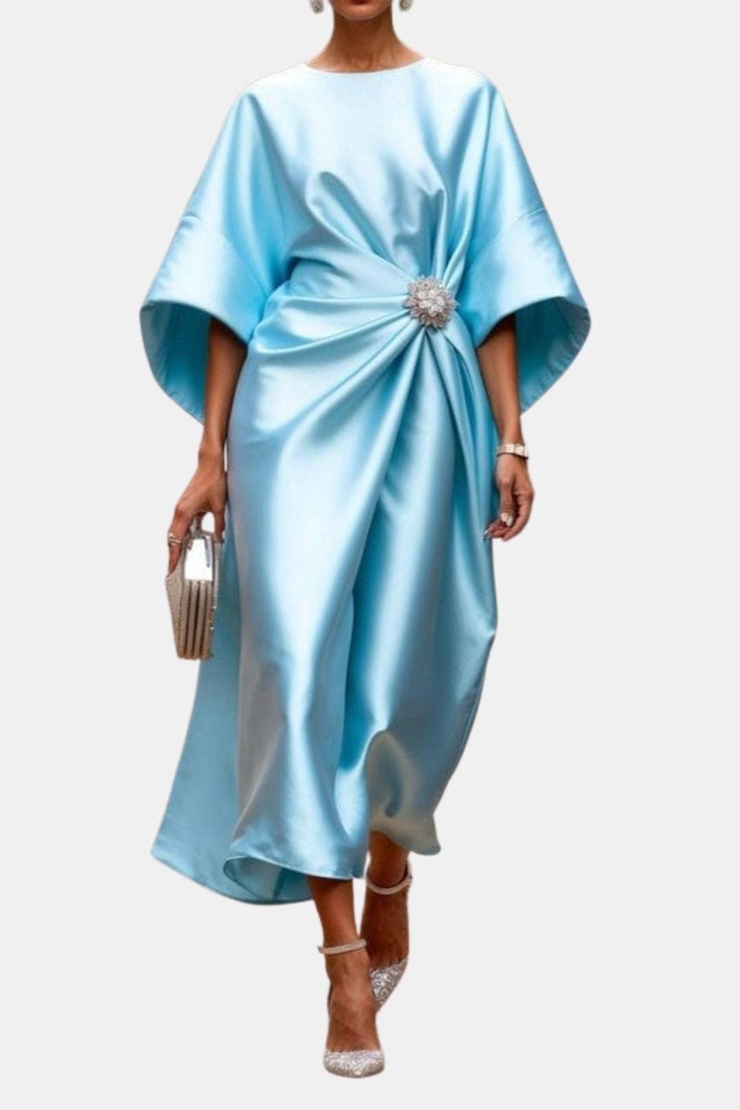 Cara | Women's Elegant Wrap Midi Dress