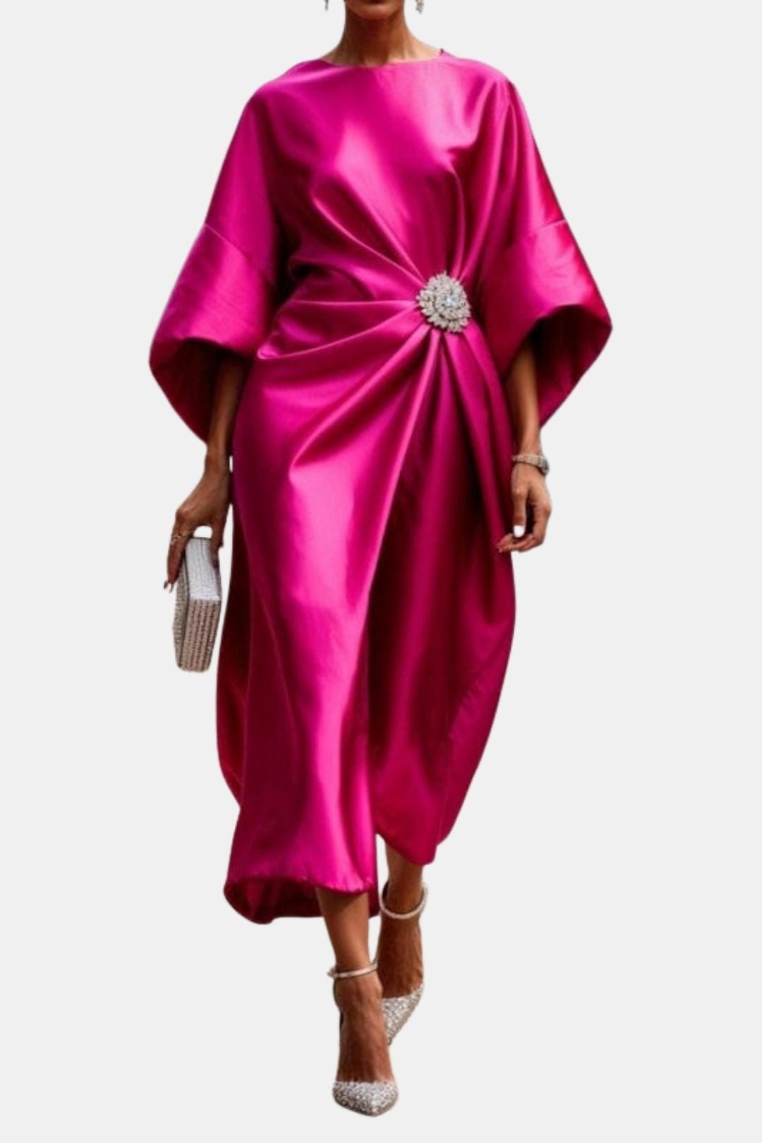 Cara | Women's Elegant Wrap Midi Dress