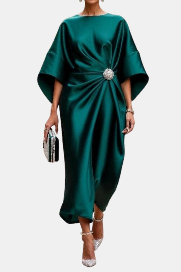Cara | Women's Elegant Wrap Midi Dress