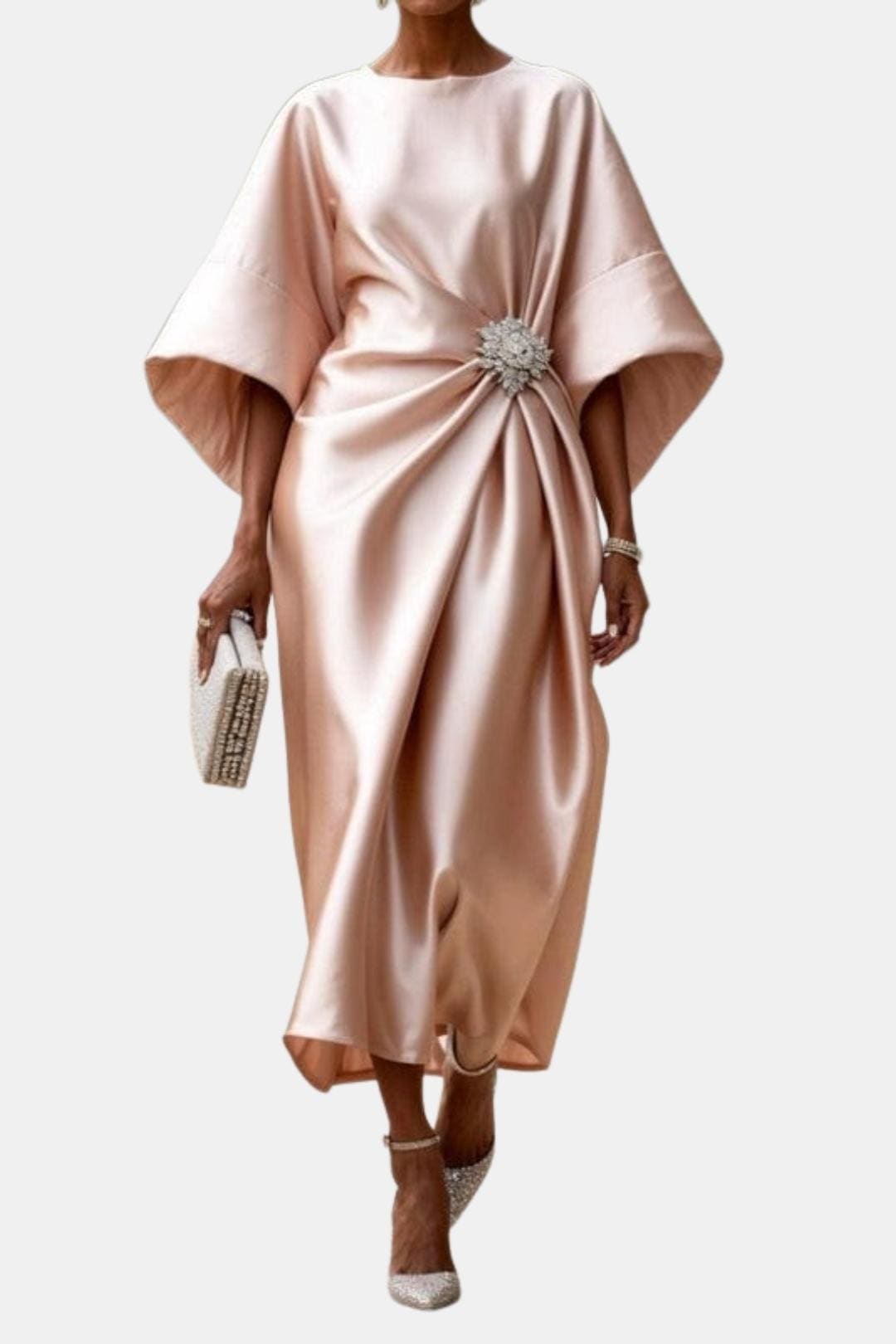 Cara | Women's Elegant Wrap Midi Dress