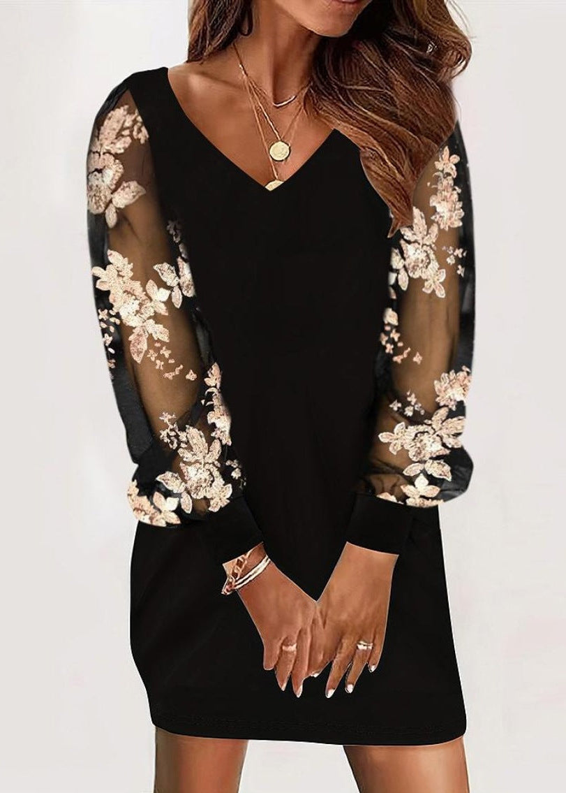 Cassandra | Women's V-Neck Bodycon Dress