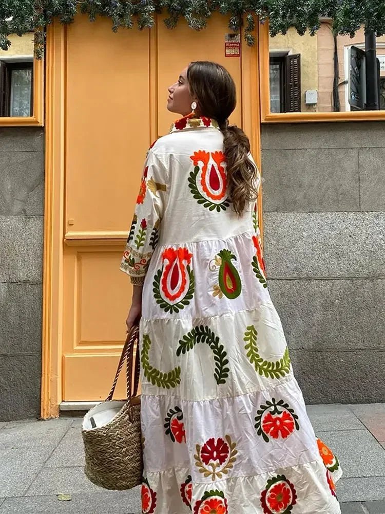 Charity | Women's Floral Long Sleeve Maxi Dress