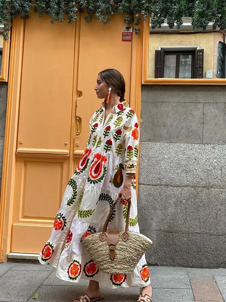 Charity | Women's Floral Long Sleeve Maxi Dress