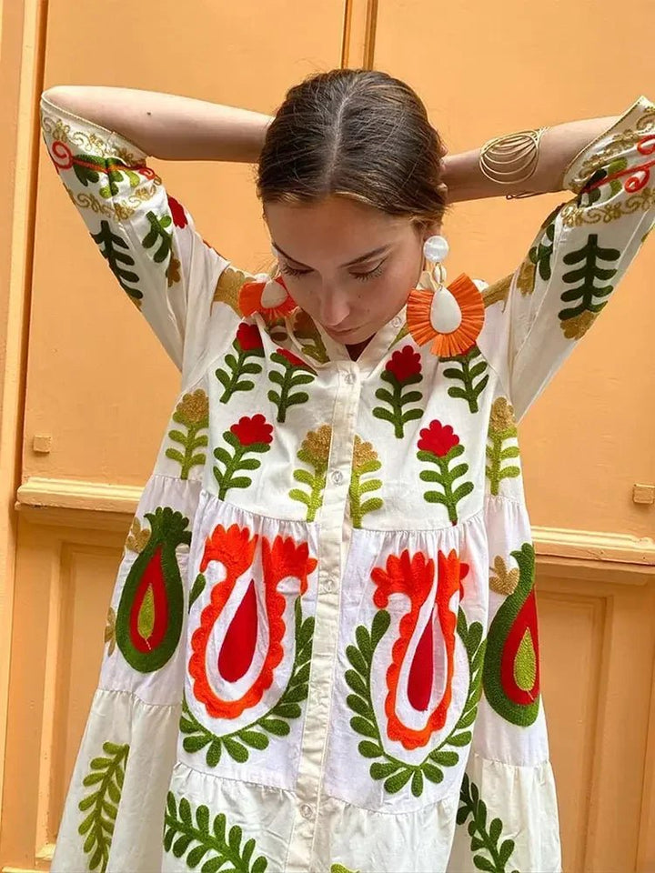 Charity | Women's Floral Long Sleeve Maxi Dress