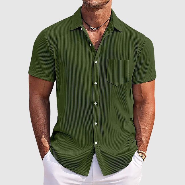 Charles | Men's Casual Short Sleeve Button-Up Shirt