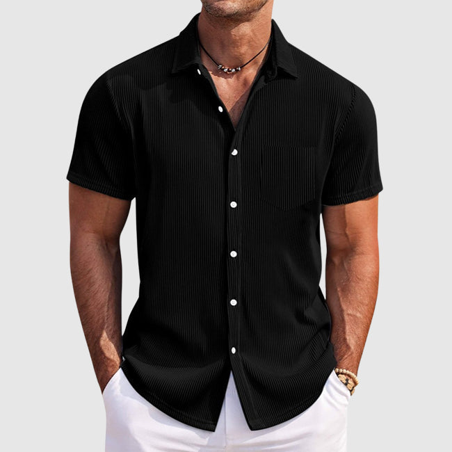 Charles | Men's Casual Short Sleeve Button-Up Shirt