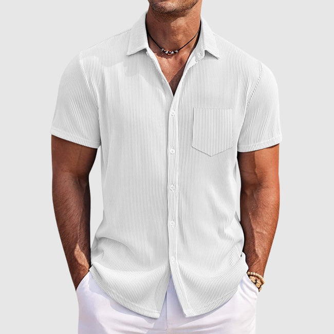 Charles | Men's Casual Short Sleeve Button-Up Shirt