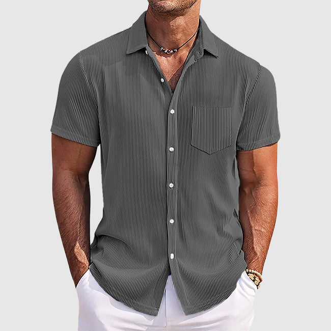 Charles | Men's Casual Short Sleeve Button-Up Shirt