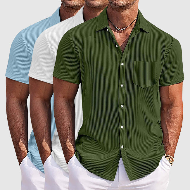 Charles | Men's Casual Short Sleeve Button-Up Shirt