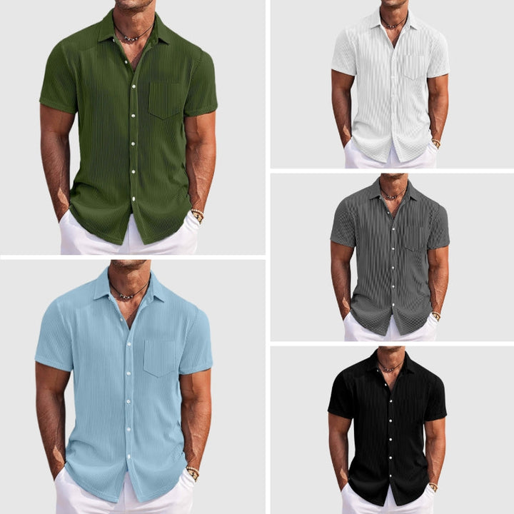Charles | Men's Casual Short Sleeve Button-Up Shirt