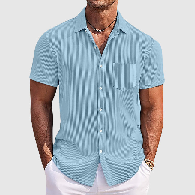 Charles | Men's Casual Short Sleeve Button-Up Shirt
