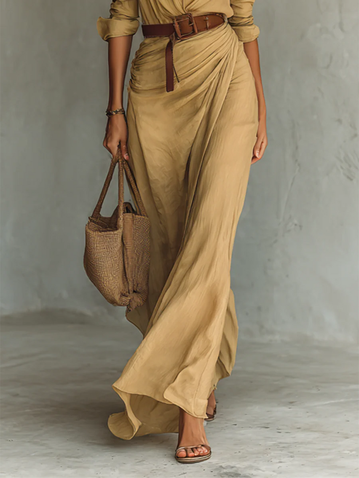 Cheri | Women's Stylish Belted Maxi Dress
