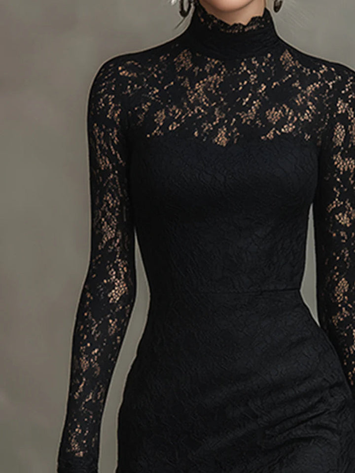 Cheri | Women's Long Sleeve Lace Bodycon Dress