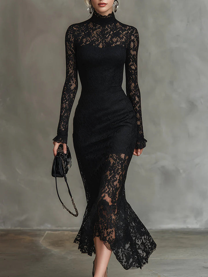 Cheri | Women's Long Sleeve Lace Bodycon Dress