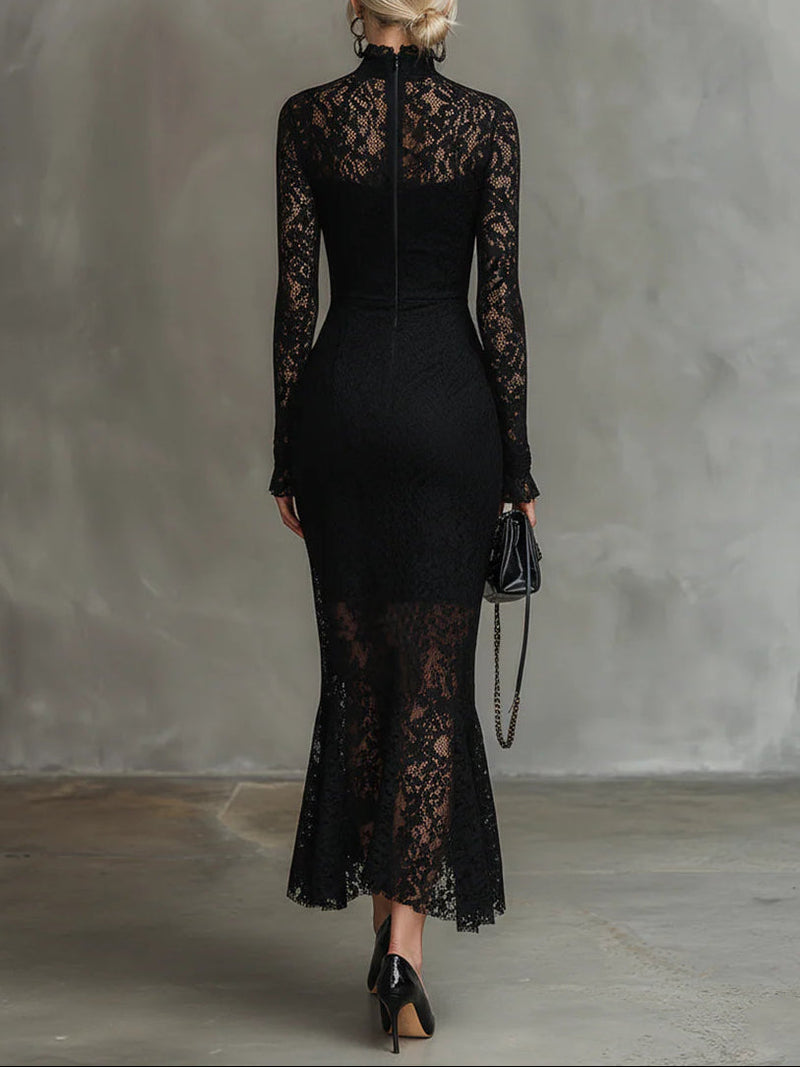 Cheri | Women's Long Sleeve Lace Bodycon Dress