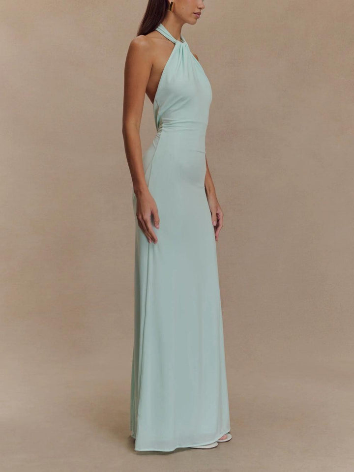 Claire | Women's Halter Neck Bodycon Maxi Dress