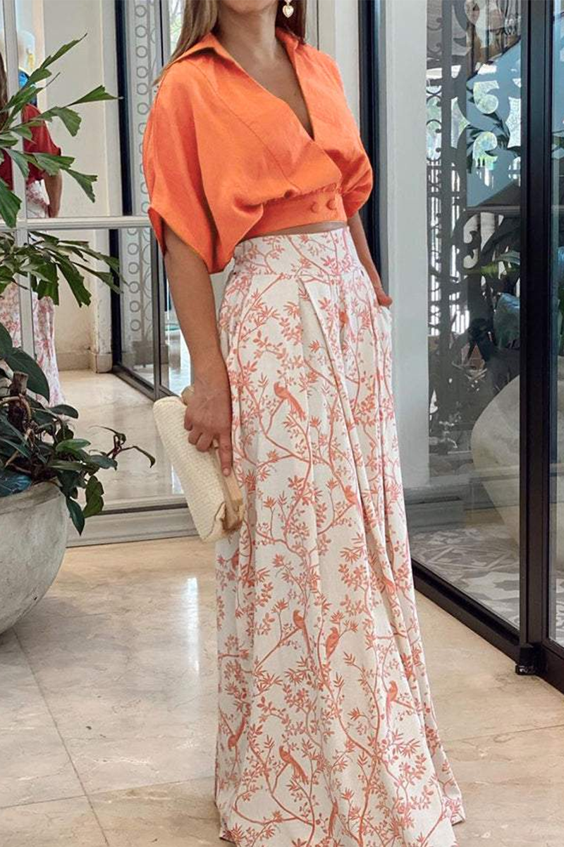 Colleen | Women's Cropped Wrap Top and Pants Set