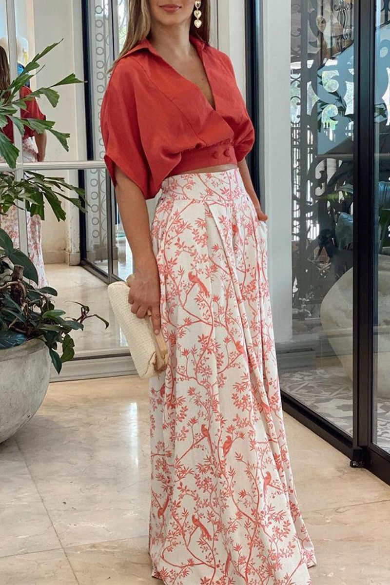 Colleen | Women's Cropped Wrap Top and Pants Set