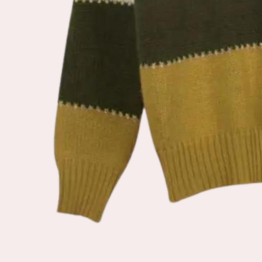 Women's Comfortable Fit Striped Sweater