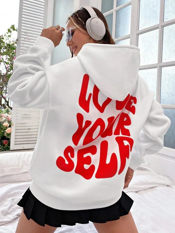 Women's Empowering Message Hoodie in Soft Fabric