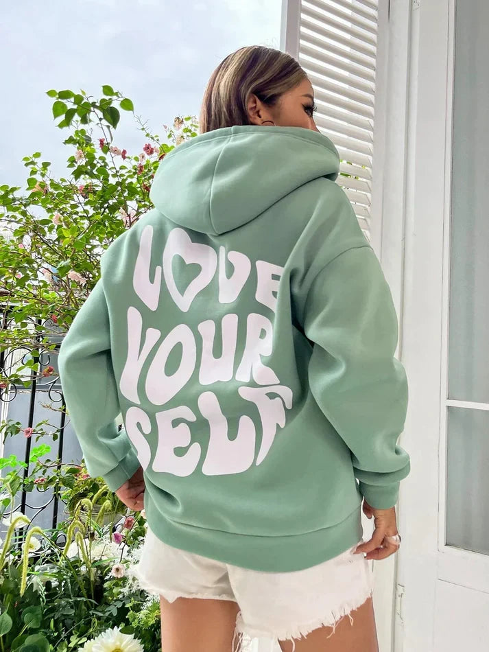 Women's Empowering Message Hoodie in Soft Fabric