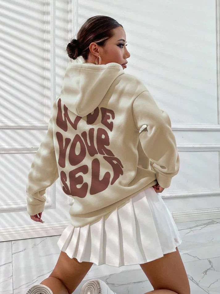 Women's Empowering Message Hoodie in Soft Fabric