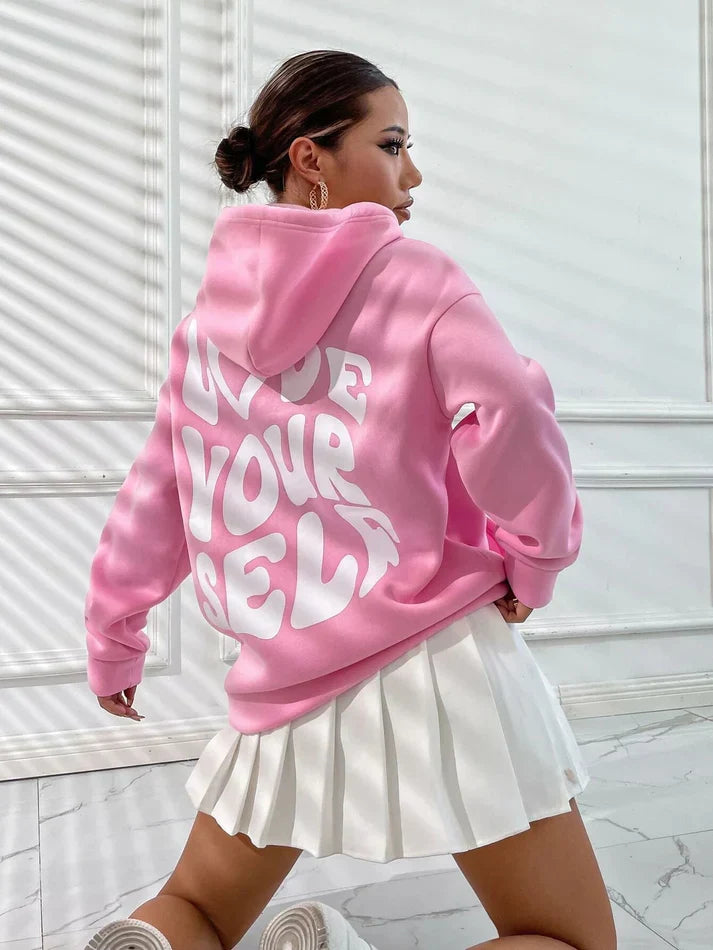 Women's Empowering Message Hoodie in Soft Fabric