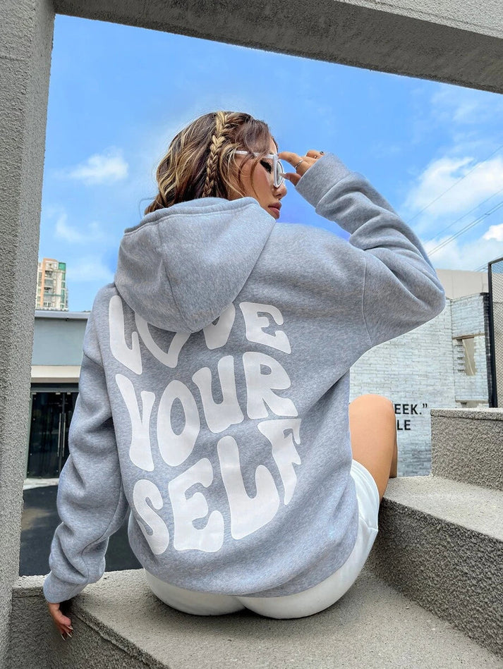 Women's Empowering Message Hoodie in Soft Fabric