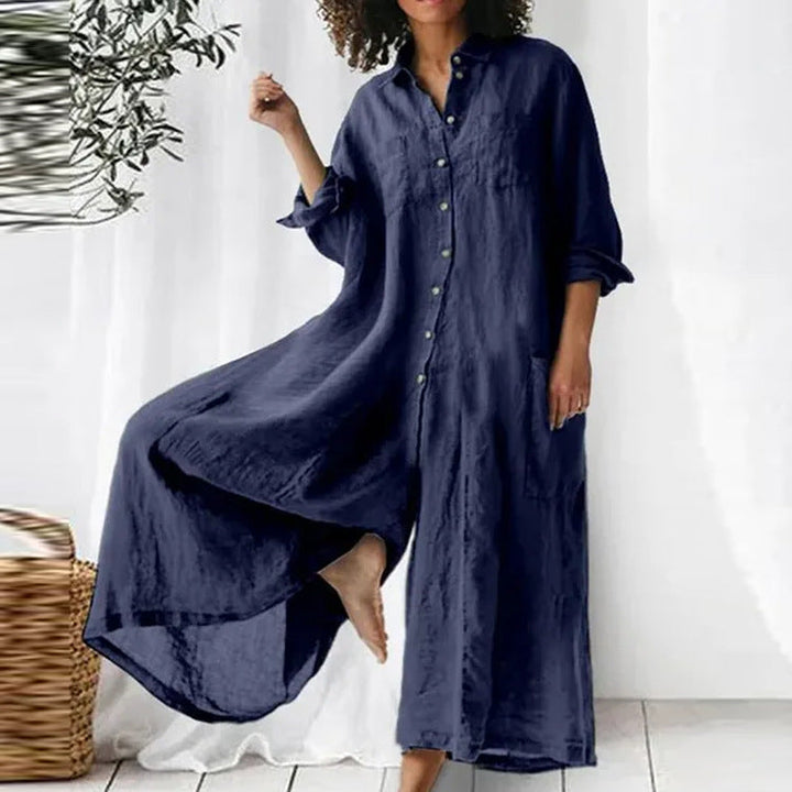 Connie | Women's Button-Down Long Dress