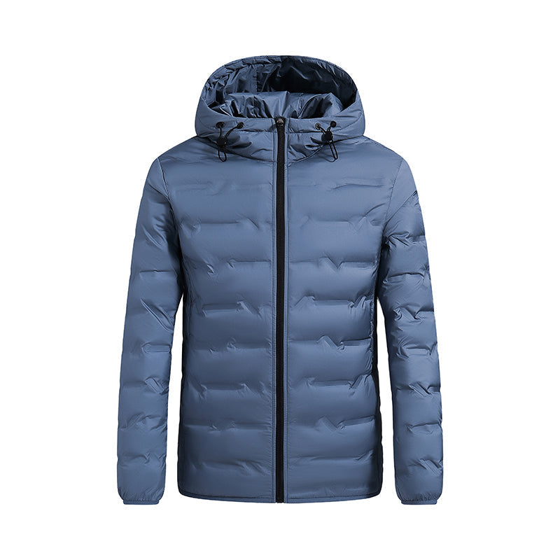 Men's Hooded Winter Puffer Jacket for Cold Weather