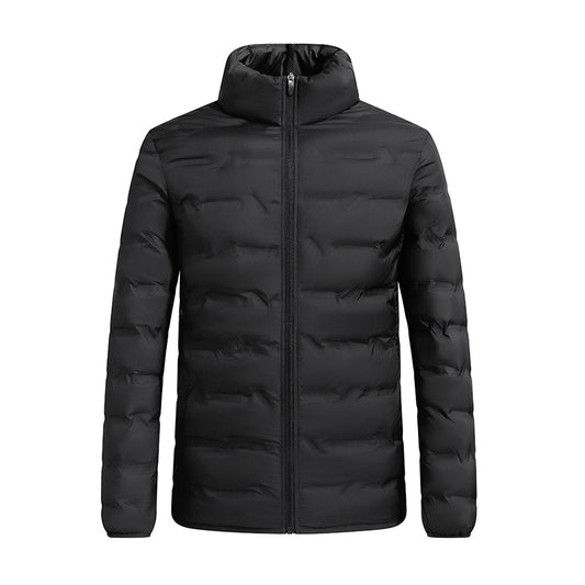 Men's Hooded Winter Puffer Jacket with Waterproof Insulated Shell