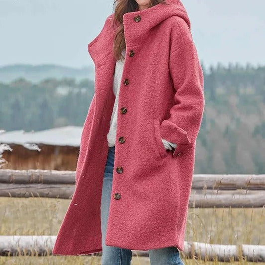 Women's Insulated Winter Jacket with Stand Collar and Zip