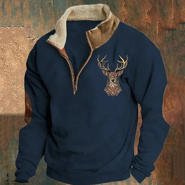 Men's Quarter-Zip Pullover Sweater