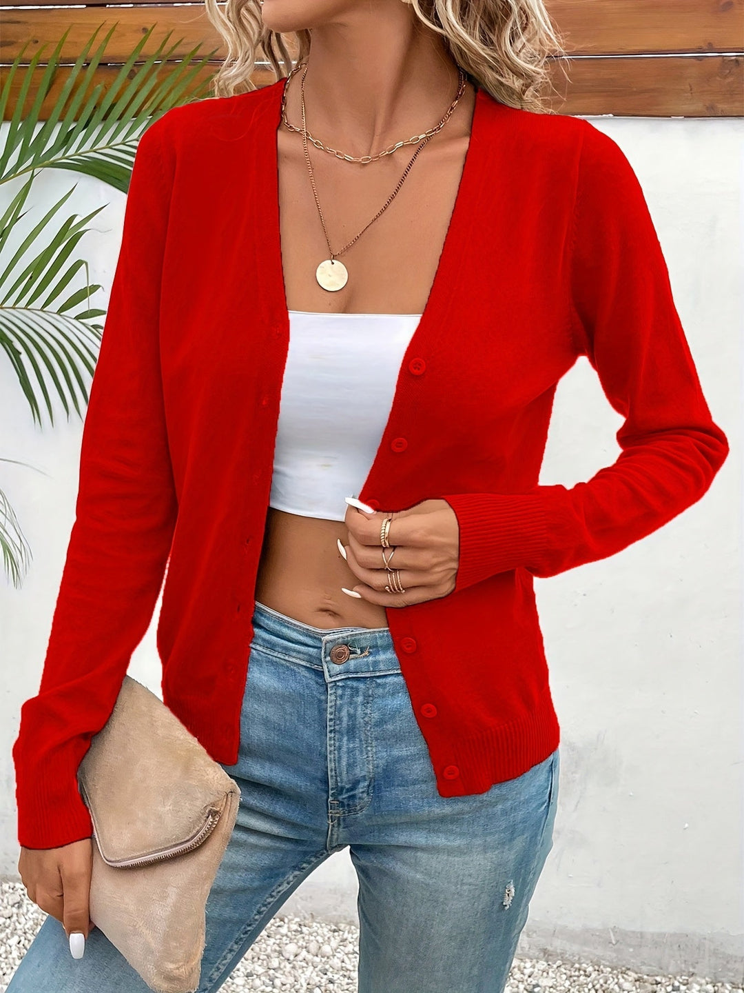 Women's Graceful Minimalist Cardigan