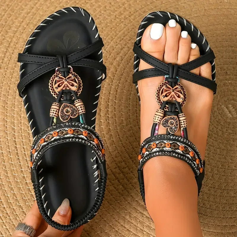 Elegant Orthopedic Flower Sandals for Women