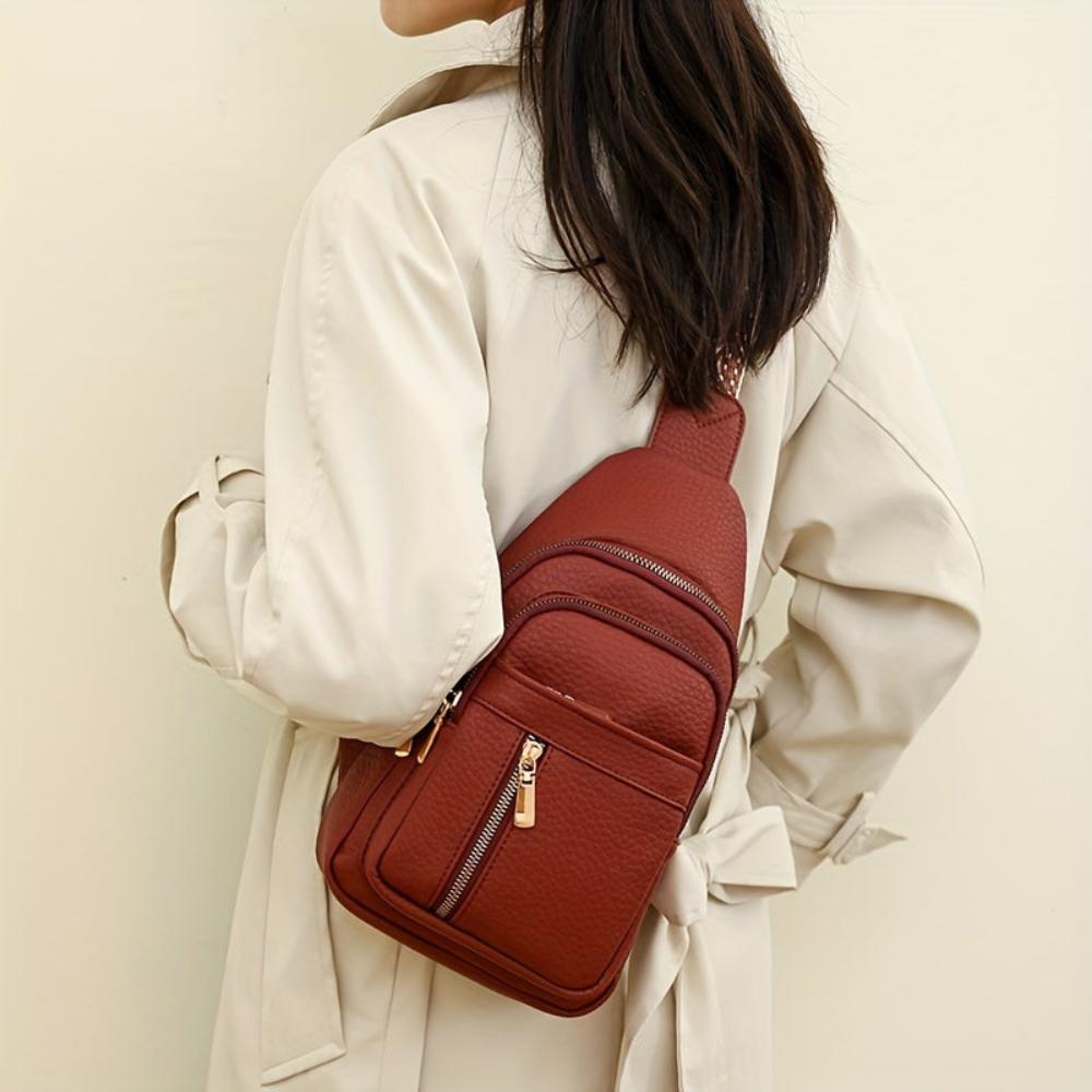 Margaret | Women's Vegan Leather Sling Crossbody Bag