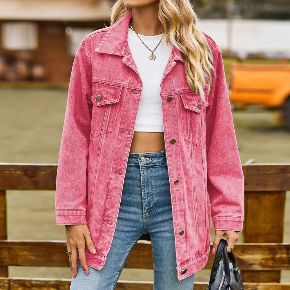 Women's Stylish Denim Summer Jacket in Various Colors