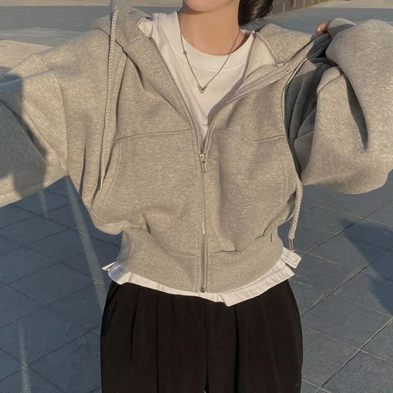 Women's Oversized Zip Hoodie - Ultimate Comfort and Style