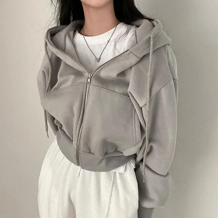 Women's Oversized Zip Hoodie - Ultimate Comfort and Style