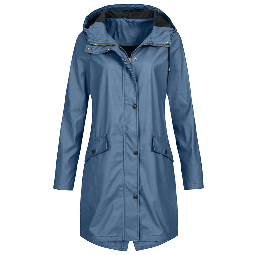 Women's Waterproof Rain Jacket with Adjustable Hood