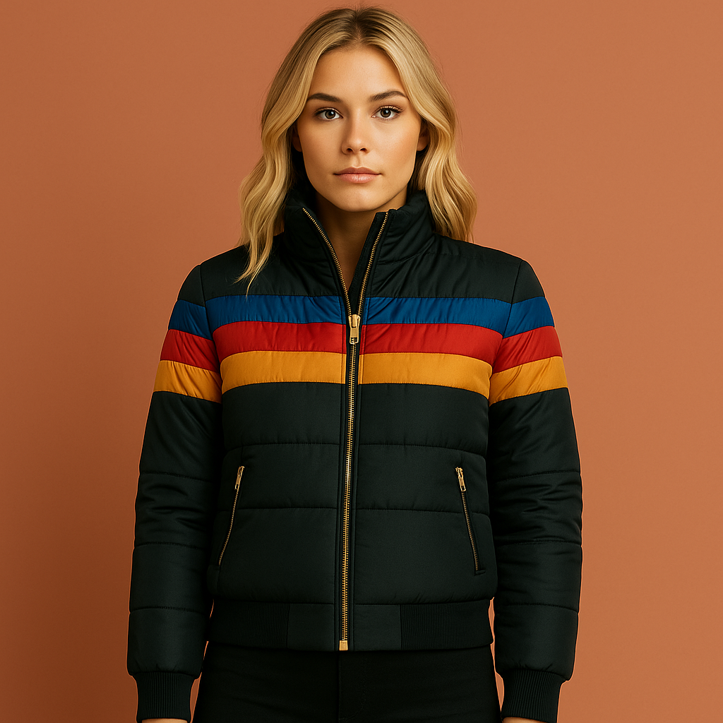 Women's Retro Quilted Winter Jacket | Warm & Fashionable