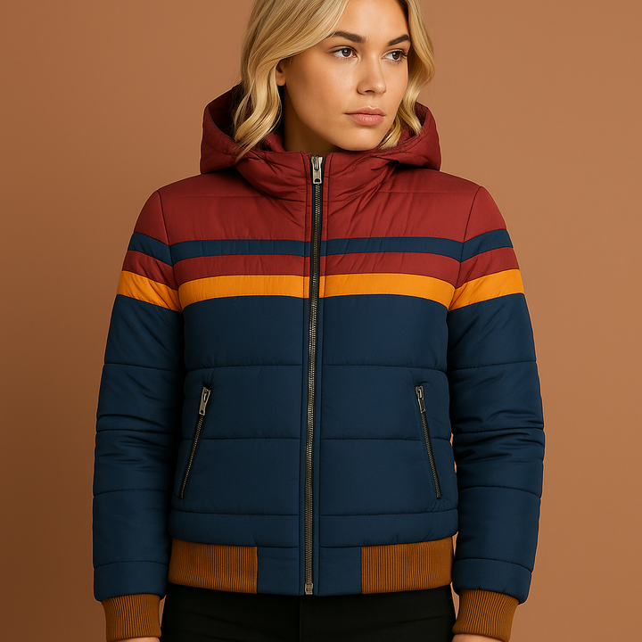 Women's Retro Quilted Winter Jacket | Warm & Fashionable