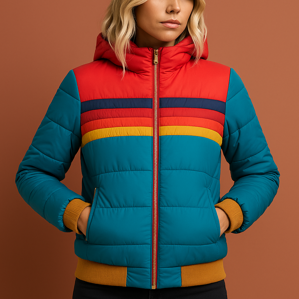 Women's Retro Quilted Winter Jacket | Warm & Fashionable