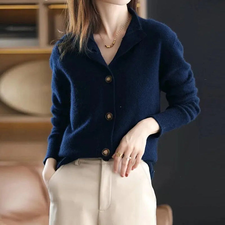 Women's Stylish Knitted Cardigan with Buttons